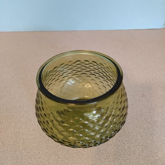 EO Brody Green Vintage Fish Scale Planter/Vase, - Picture 3 of 4